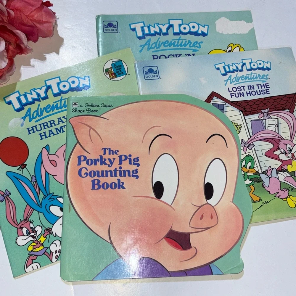 Tiny Toons Books Warner Bros Tiny Toons Children’s Books 1990s VTG Cartoon